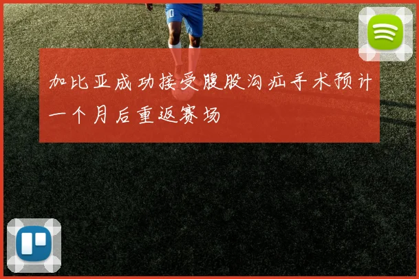 加比亚成功接受腹股沟疝手术预计一个月后重返赛场